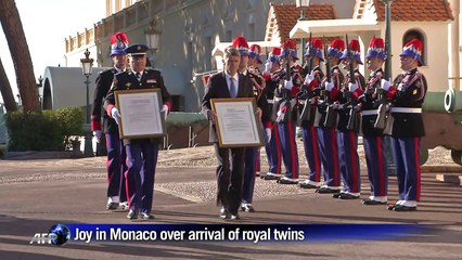 Joy in Monaco over arrival of royal twins