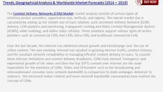Worldwide  Content Delivery Networks (CDN) Market Research Report to 2019