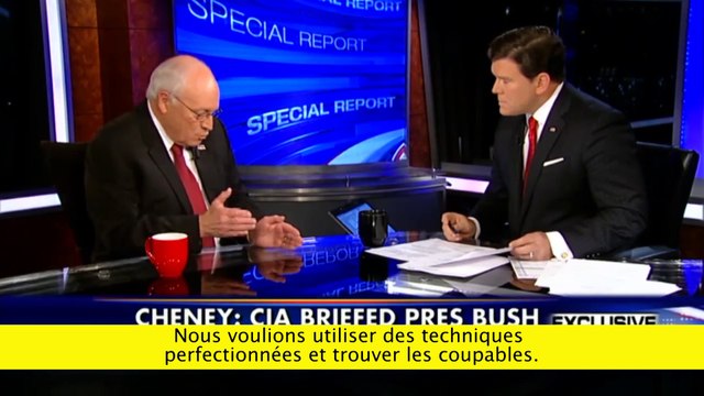 « Le rapport est bourré de conneries » : Dick Cheney dans une interview pour Fox News.
