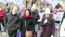 Manifestation de l'Université dans les rues de Strasbourg