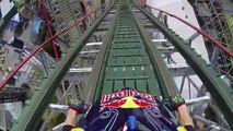 Moto trial on a roller coaster - Auto Moto