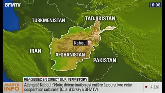 BFM Story: Afghanistan: un attentat suicide contre l'Institut français de Kaboul - 11/12
