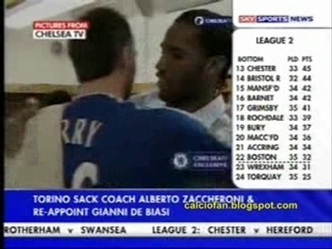 Chelsea Carling Cup Dressing Room