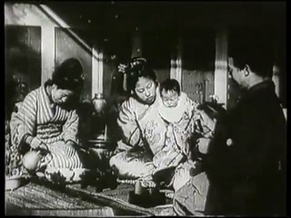 Constant Girel: Vues japonaises. Repas en famille (1897)