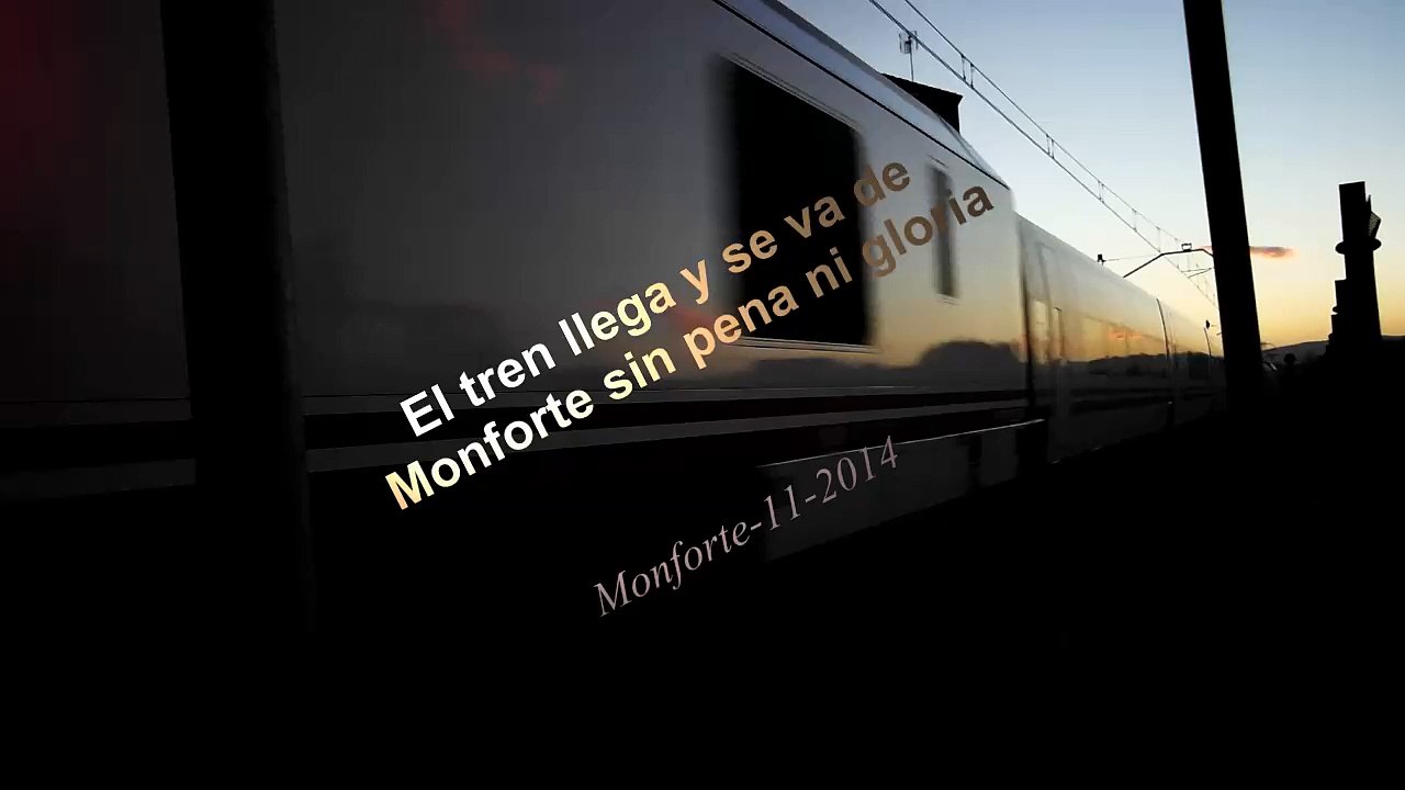 El tren en Monforte