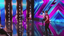 Overload sing their own song No, No, No - Arena Auditions Wk 1 - The X Factor UK 2014 - Official Channel