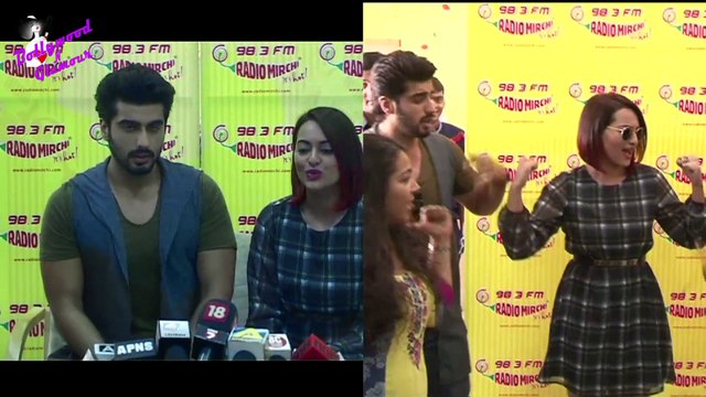 Sonakshi Sinha & Arjun Kapoor at Radio Mirchi for ‘TEVAR’