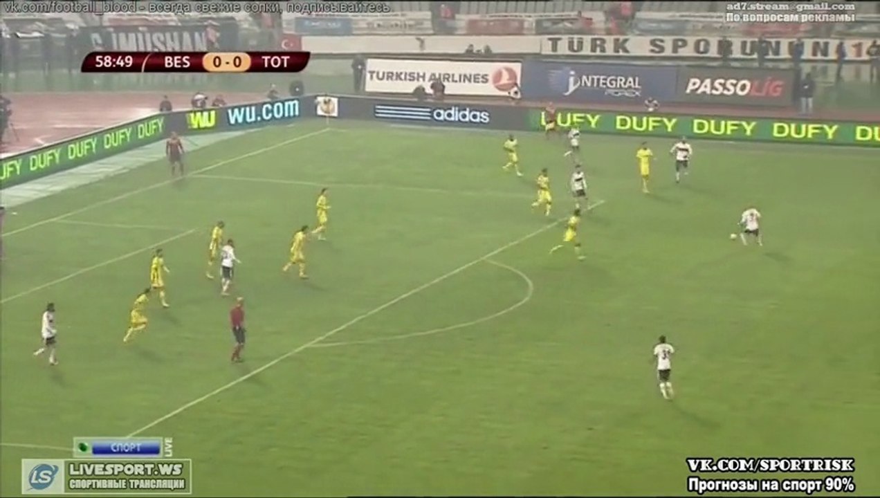 Besiktas 1 - 0 Tottenham Hotspur All Goals and Full Highlights 11/12/2014 - Europa League