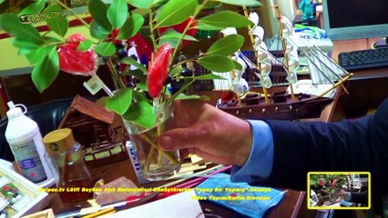 Çelpez.tv Lütfi Beyhan Atık Materyalleri Dönüştürerek "Yapay Bir Çiçek Yapmış".Antalya