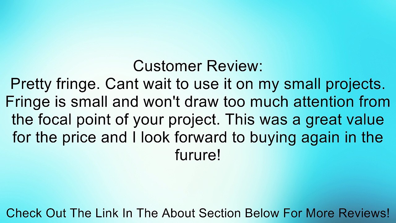 Venus Ribbon Fancy Tassel Fringe Braid Trim, 5/8-Inch, Black Iris Review