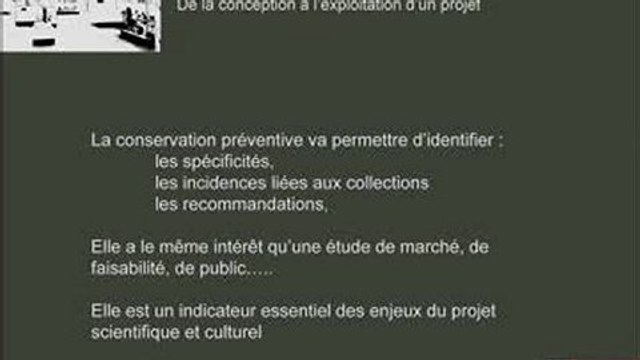 Architecture et conservation préventive - Pour une conservation préventive intégrée, de la conception à l'exploitation d'un projet