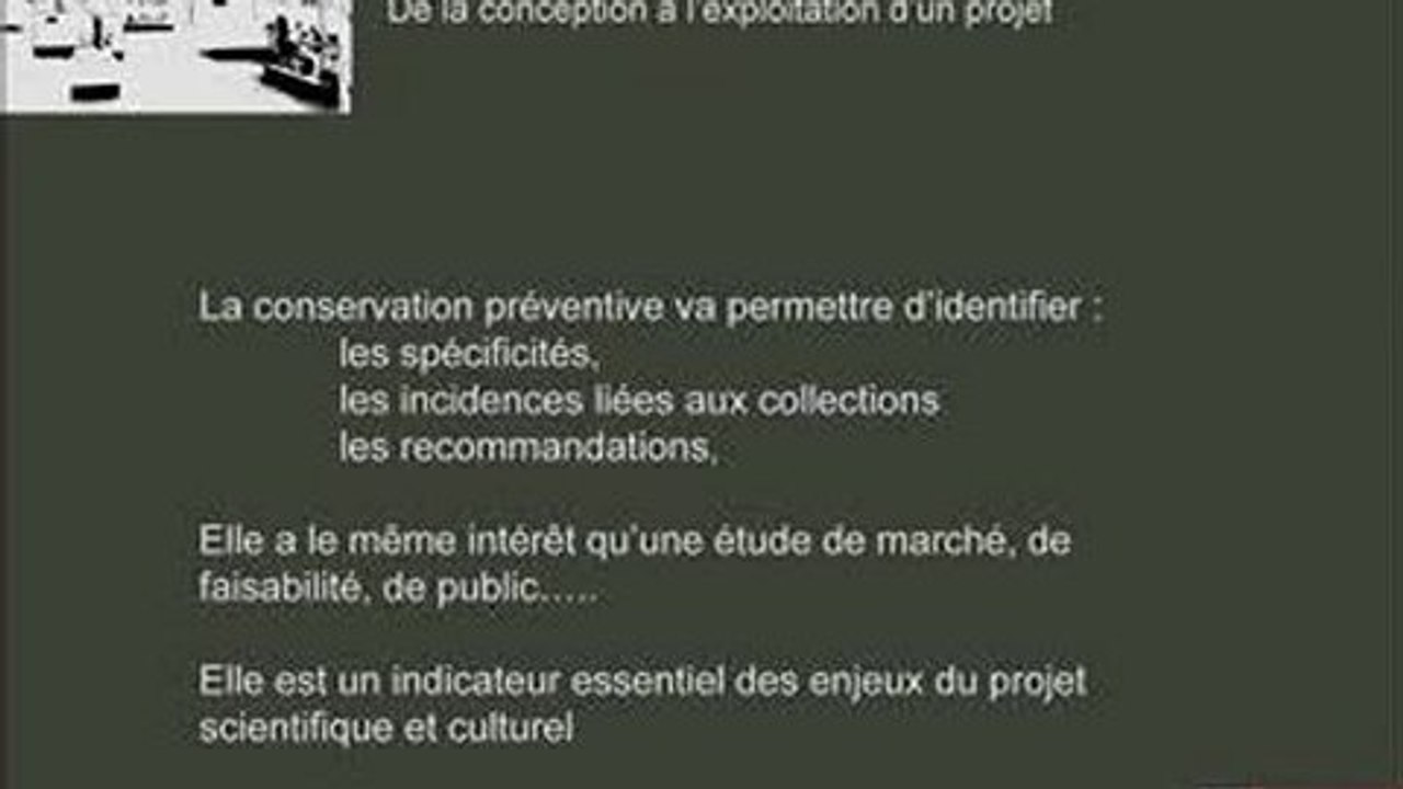 Architecture et conservation préventive - Pour une conservation préventive intégrée, de la conception à l'exploitation d'un projet