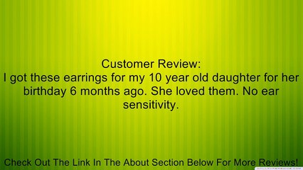 Disney Princess Girl's Sterling Silver & Crystal 2 Piece Hoop Earring Set Review