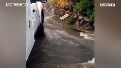 Social video of intense California storm