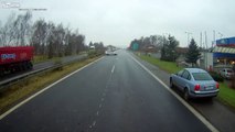 Dash Cam Captures Multiple accidents on slippery road in Czech Republic