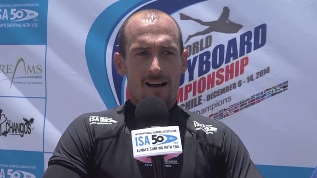 AMAURY LAVERNHE INTERVIEW CHAMPIONNATS DU MONDE BODYBOARD CHILI - 11 DECEMBRE 2014