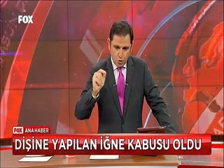 Apseli Dişine iğne yapılan genç adam bu hale geldi
