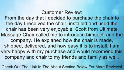 Ultimate S Massage Chair Review