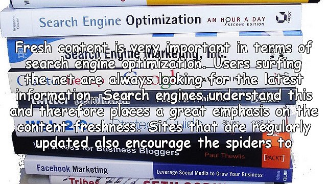 Creating Fresh Content for Search Engines
