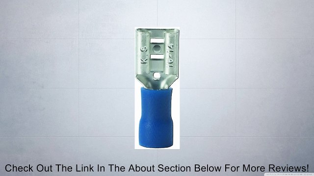 Gardner Bender 10-143F Disconnect Female -Vinyl-Insulated Barrel, 16-14 AWG, 0.250 Tab, Blue (100 pk) Review