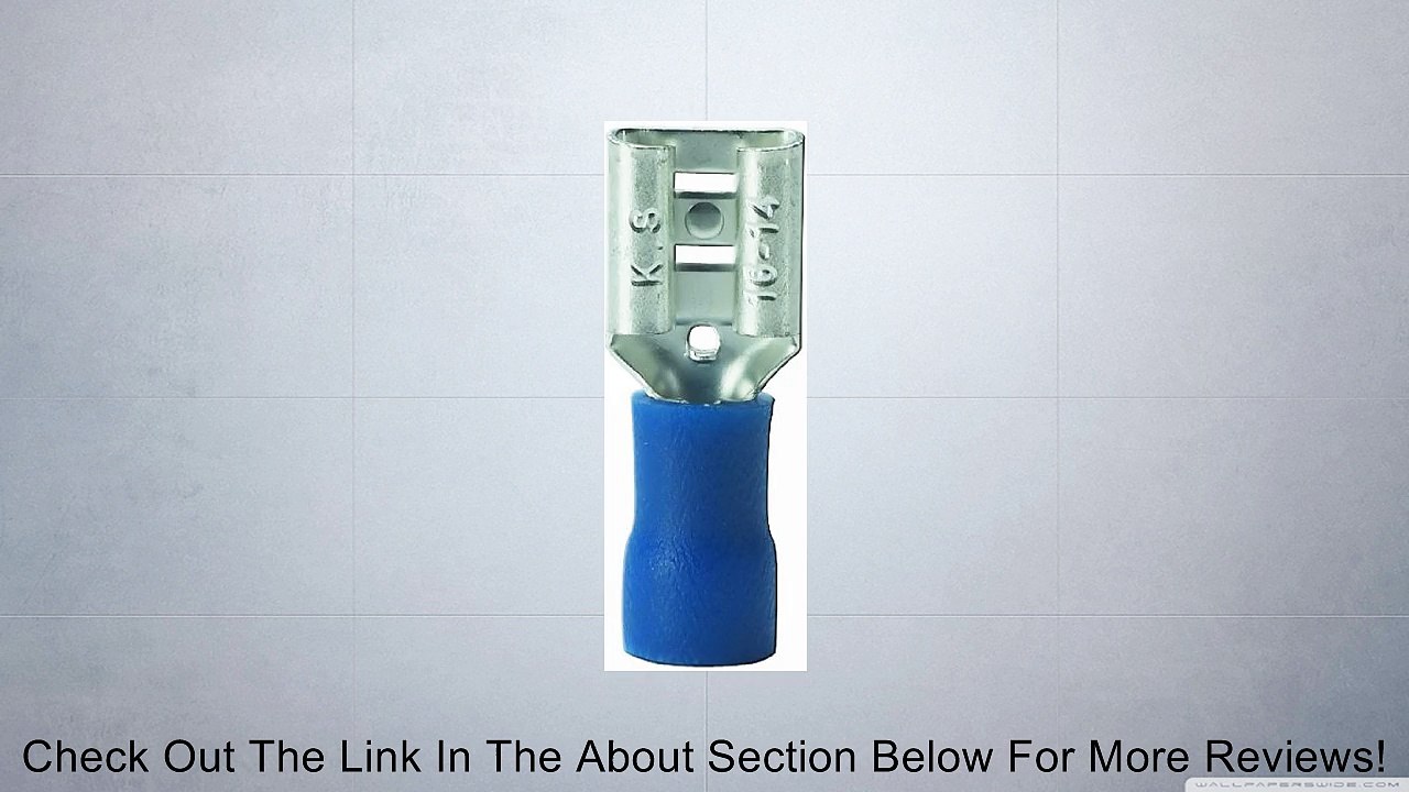 Gardner Bender 10-143F Disconnect Female -Vinyl-Insulated Barrel, 16-14 AWG, 0.250 Tab, Blue (100 pk) Review