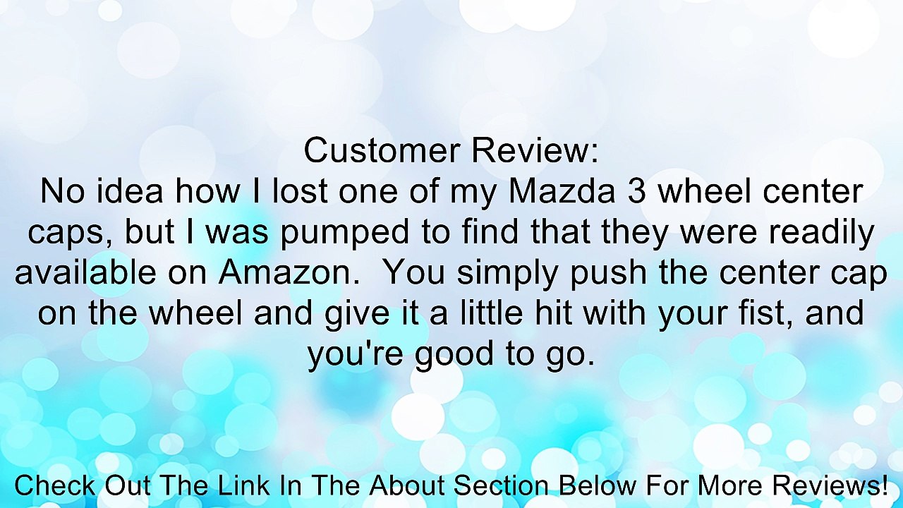 OEM Mazda 3 6 9 323 626 CX7 CX9 2874 Center Cap 2 3/16 Inches Review