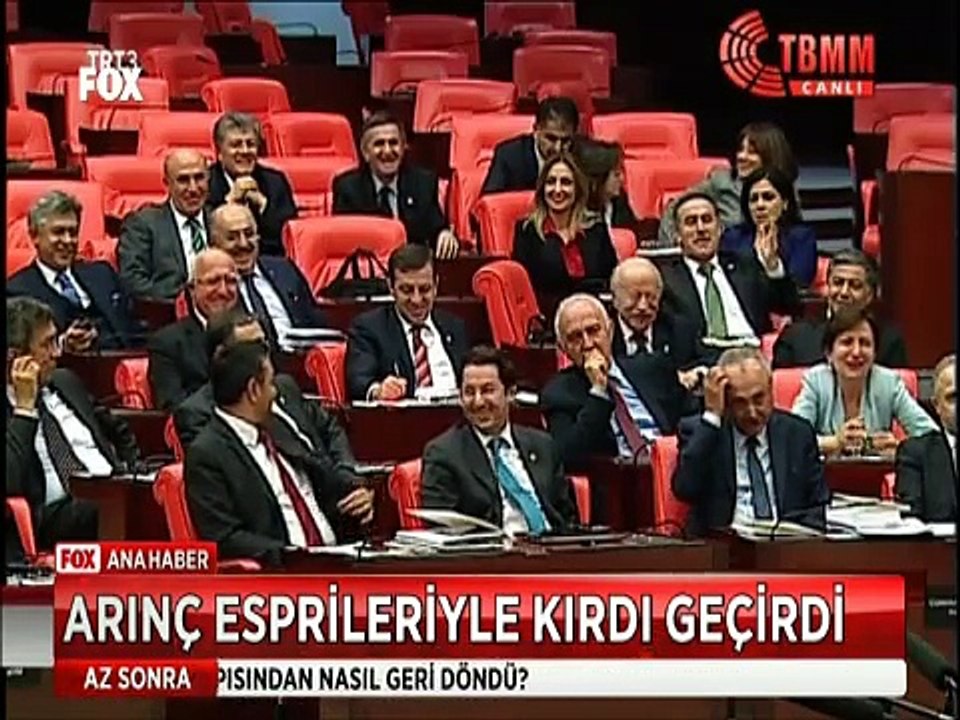 Bülent Arınç Kürsüde Şov yaptı Vekilleri gülmekten kırıp geçirdi