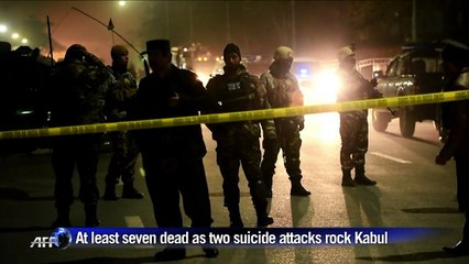 Seven dead as two suicide attacks rock Kabul
