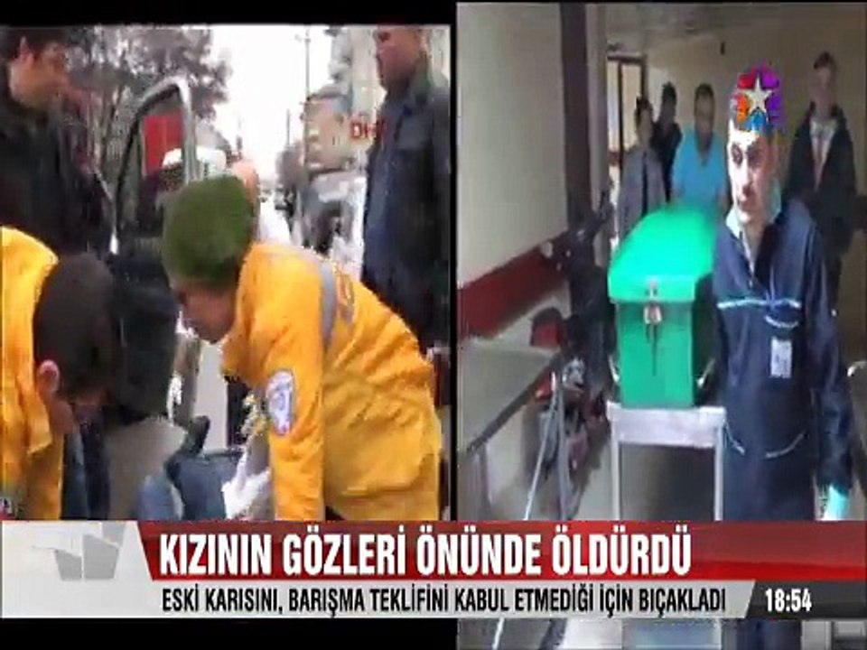 Eski Karısını 9 Yaşındaki Kızının önünde Bıçaklayarak öldürdü