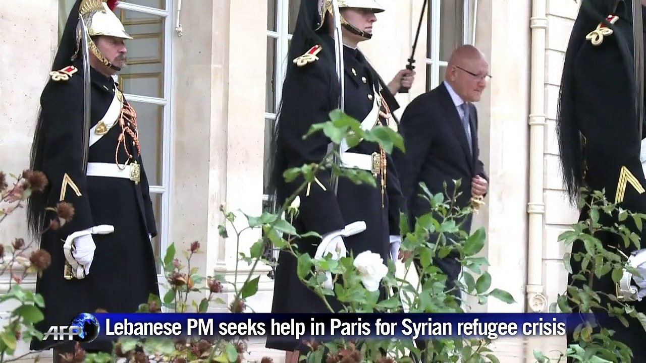 Lebanese PM in Paris to seek help for Syrian refugee crisis