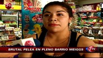 Brutal pelea en el Barrio Meiggs genera conmoción entre locatarios y compradores - CHV Noticias
