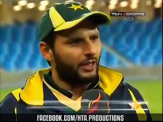 Funny Interview Of Shahid Afridi after Presentation Ceremony