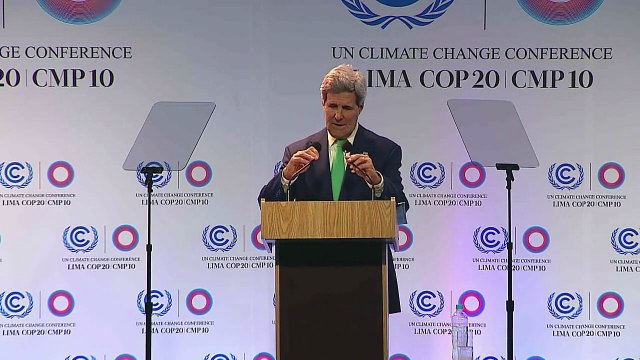 Kerry alerta al mundo sobre cambio climático