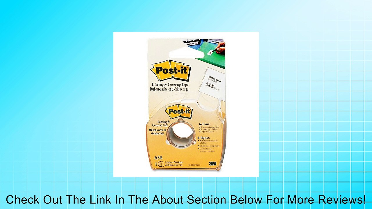 Tape Post It Labeling & Cover Up Review