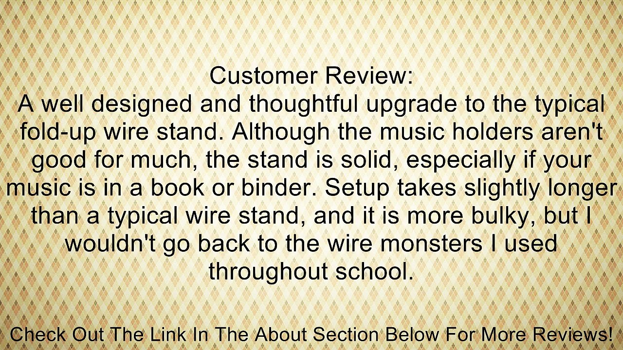 Peak Music Stands SMS-30 Collapsible Music Stand with Carrying Bag Review