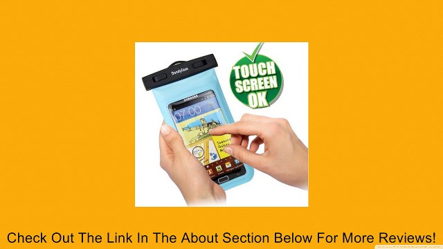 DandyCase Blue Waterproof Case for Apple iPhone 5, Galaxy S4, HTC One, iPod Touch 5 - Also fits other Large Smartphones up to 5.3 Including Galaxy S3, HTC One X/X+, Droid RAZR/MAXX, Nexus 4, EVO 4G LTE, Droid Incredible, LG Optimus G, Nokia Lumia, Droid