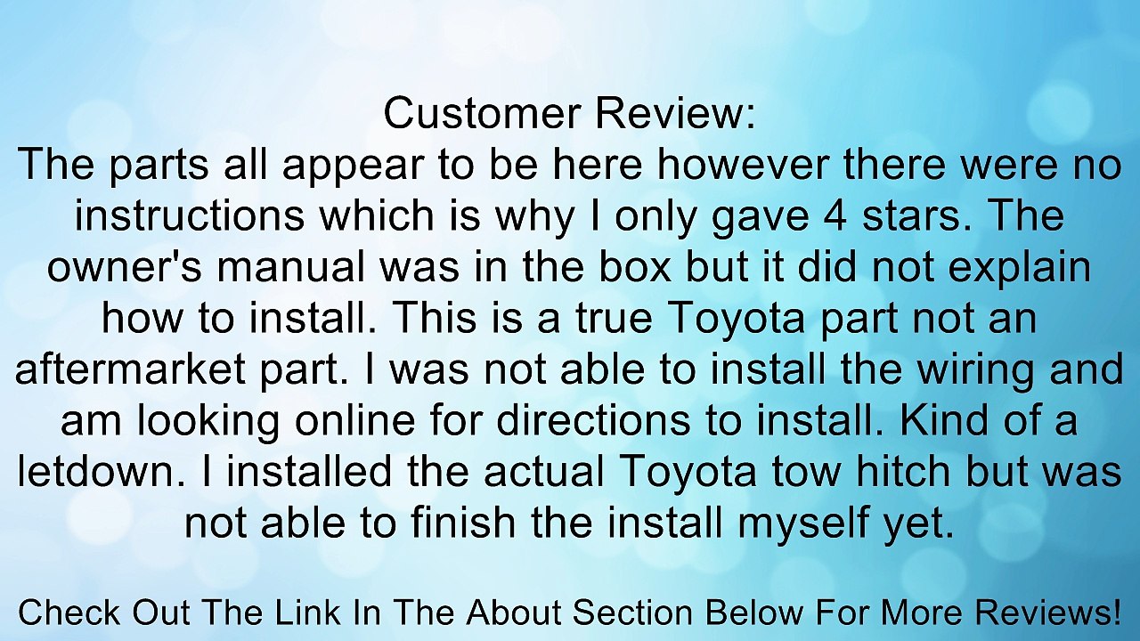Genuine Toyota Accessories 08921-35870 Hitch Converter Kit Review