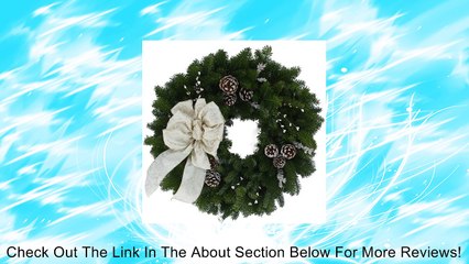 Worcester Wreath 24-Inch Winter Elegance Maine Balsam Wreath Review