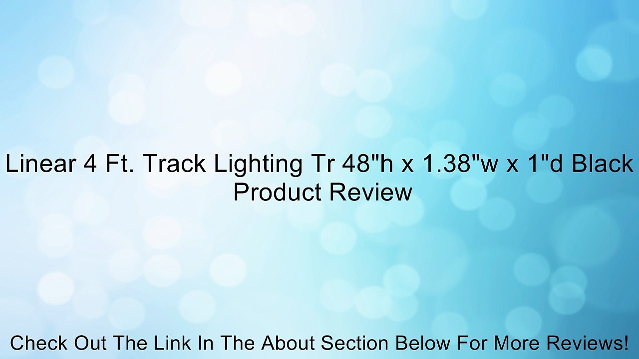 Linear 4 Ft. Track Lighting Tr 48"h x 1.38"w x 1"d Black Review