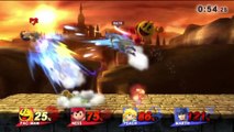 Super Smash Bros. For Wii U Ranked Online Wi-Fi Team Battle / Match / Fight - Playing As Pac-Man