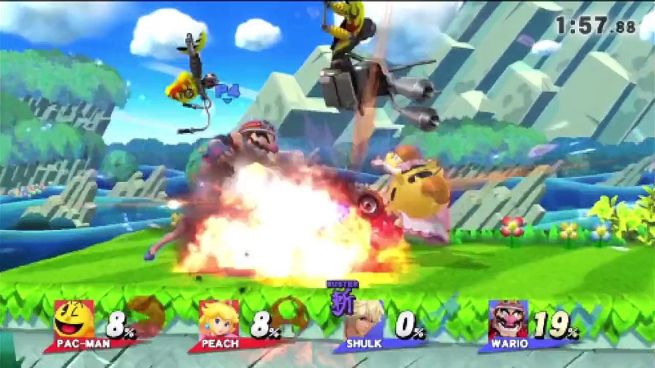 Super Smash Bros. For Wii U Ranked Online Wi-Fi Team Battle / Match / Fight - Playing As Pac-Man