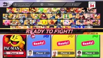 Super Smash Bros. For Wii U Ranked Online Wi-Fi Team Battle / Match / Fight - Playing As Pac-Man