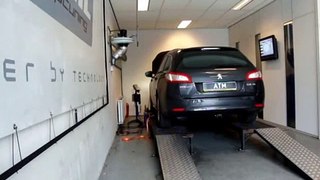 ATM Chiptuning - Peugeot 508 2.0 HDI 163pk op Dyno Testbank