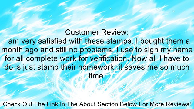 Spanish Self-Inking Teacher Stamps Review