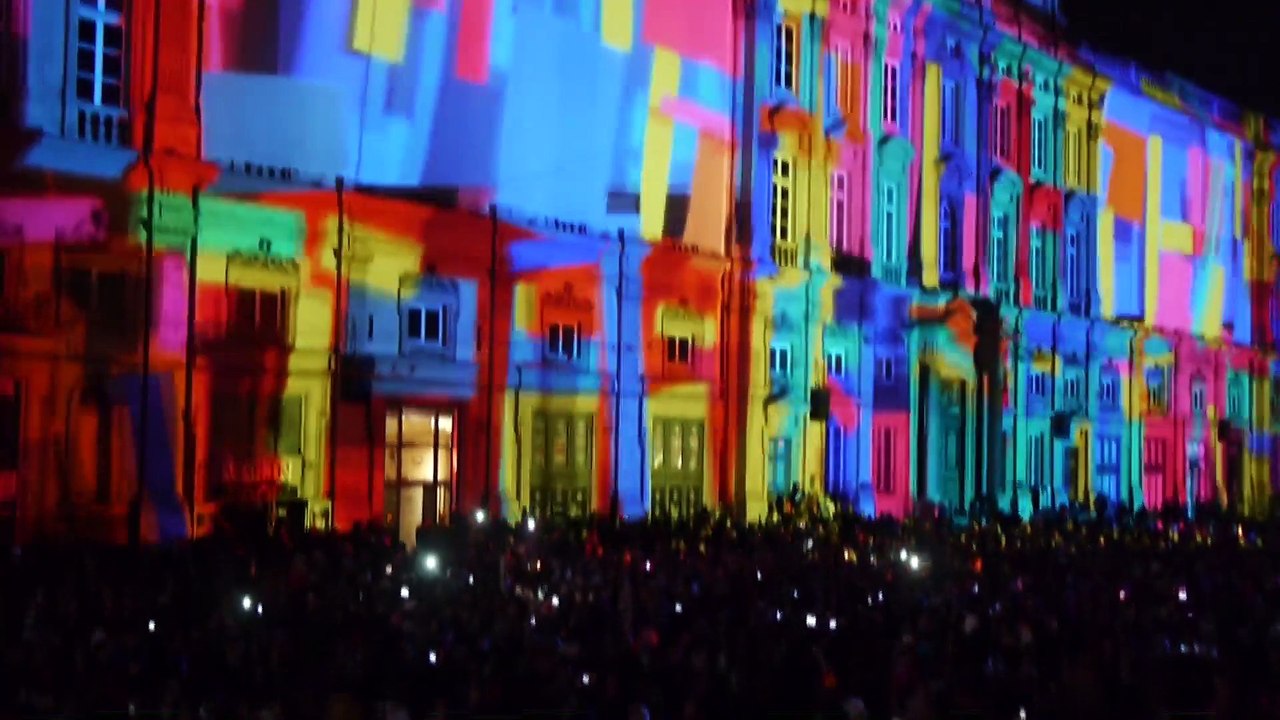 Fête des Lumières, place des Terreaux, Lyon 2014