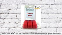 Oriental Apple 6.4 oz Scented Wax Melts - An exotic blend of pomegranate, apple peach and strawberry - 2-Pack of naturally strong scented soy wax cubes throw 50  hours of fragrance when melted in Scentsy�, Yankee Candle� or standard electric tart warmer R