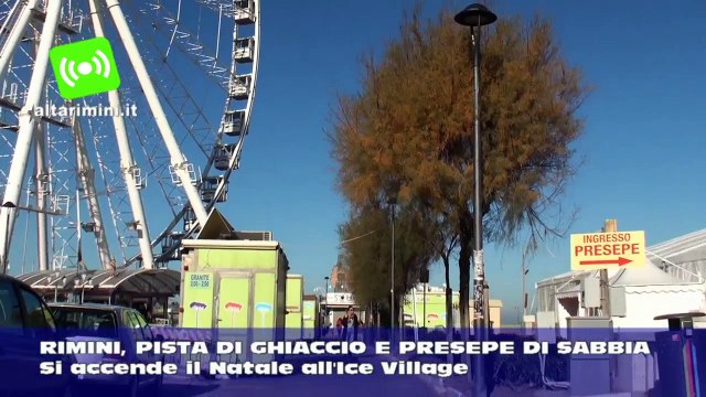 A Rimini si accende il Natale all'Ice Village, pista di ghiaccio e presepe di sabbia