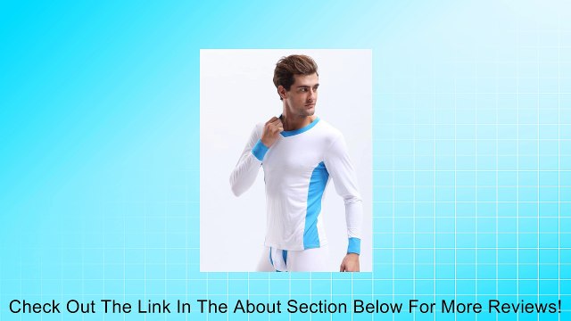 Mens Long Sleeve V-neck T-shirt Thermal Ultra Light Modal White 6012 (L) Review