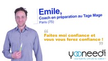 Coach en préparation au tage mage (75009) à Paris avec Emile - Yooneed