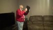 Angry Grandpa destroys a PS4